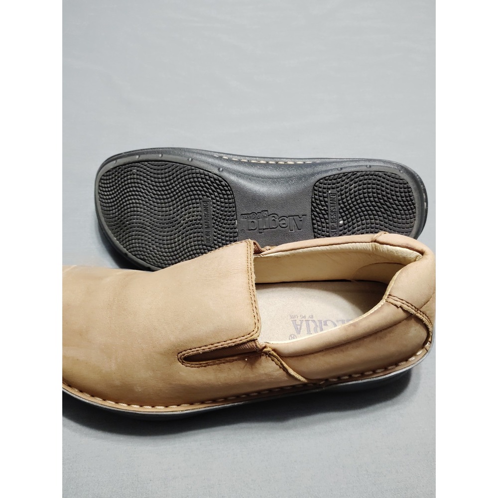 ALEGRIA "OZ" Men 40 (7.5) Chestnut Nubuck Slip-On AM-OZ-204 Comfort Casual Shoes - Picture 10 of 12